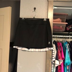 Black tennis skort